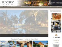 Tablet Screenshot of luxuryfivestar.com